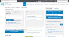 Desktop Screenshot of medicalboard.gov.au