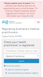 Mobile Screenshot of medicalboard.gov.au
